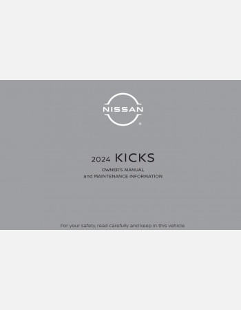 nissan kicks 2024 owners manual